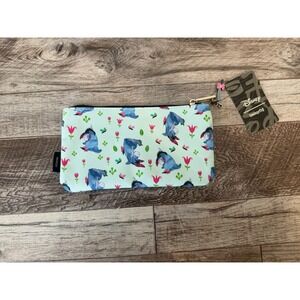 Loungefly Disney Eeyore Cosmetic Coin Pouch Mint Green Floral Winnie The Pooh